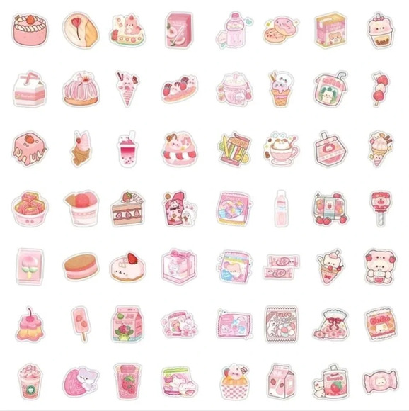 100 pc cute stickers set huge stickers for sticker books, laptops, ect - Picture 7 of 8